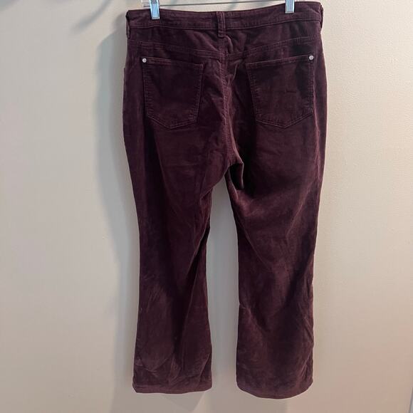 Pilcro Plum Purple The Icon Flare Corduroy Pants Size 31 - Picture 5 of 9